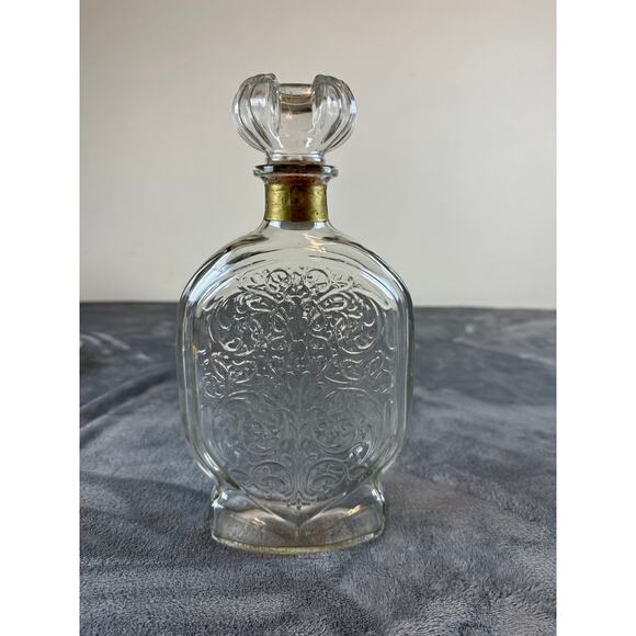 Vintage Shenley liquor decanter collectible bottle w  stopper mid-century - Picture 3 of 6